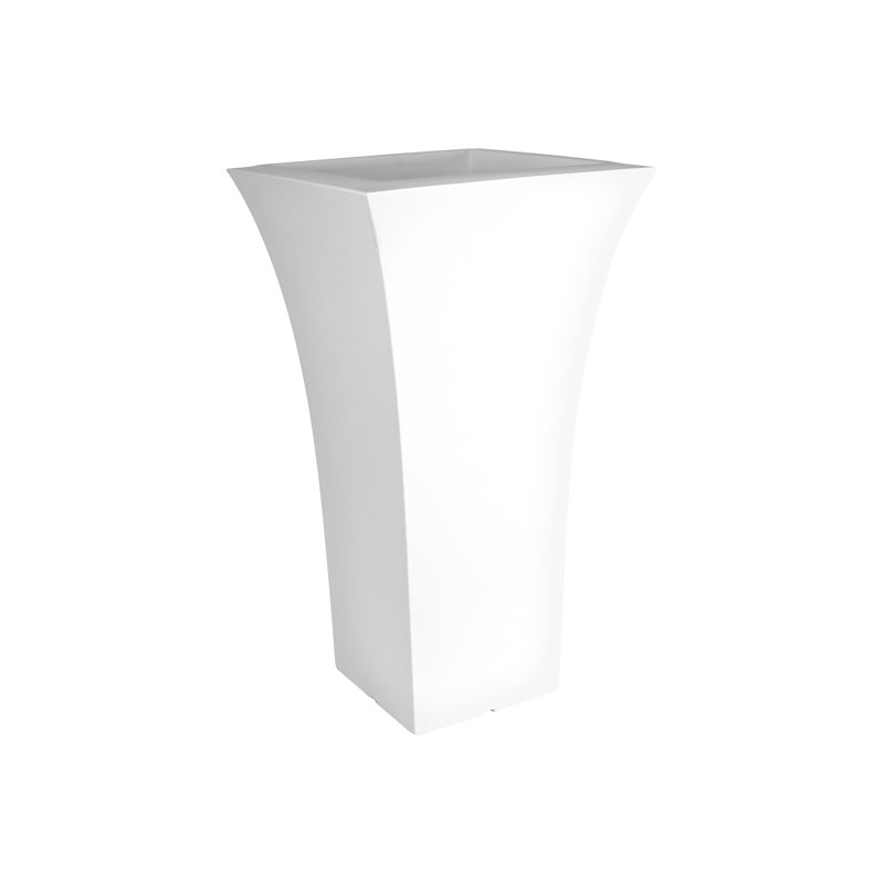 Lindemann Pot Planter, 100cm H x 56cm W x 56cm D, White