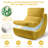 Love Seat Sofa High-Density Foam Togo Sofa Bean Bag Chair - Machine Washable, Cat-Scratch Resistant Fabric With Side Pockets, Compressed Packaging-1229598892