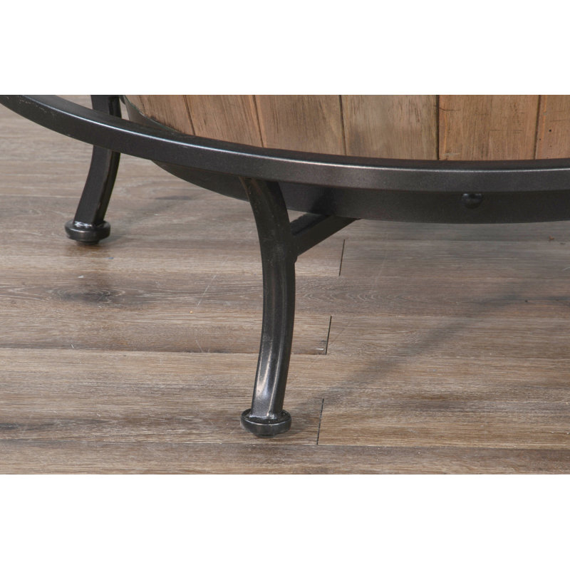 Isabel Mahogany Round Solid Wood Top Dining Table, Brown