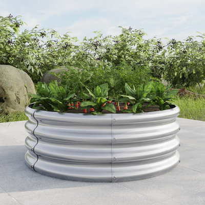 Lit de jardin surélevé polyvalent en métal pour une plantation abondante et une beauté extérieure