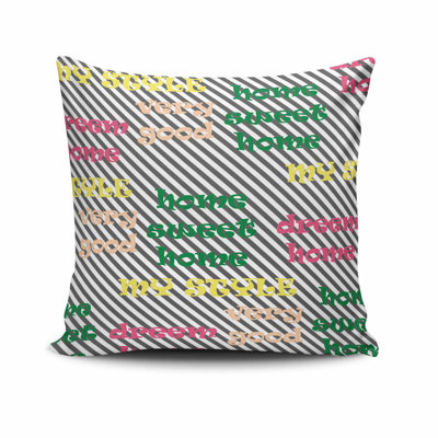 Cecilya Decorative Cushion, 17.0 x 17.0 Inches, 50% Cotton / 50% Polyester, Machine Washable, Ironable, Silicone Filling, Concealed Zip Closure | Soft & Stylish Throw Pillow for Living Room, Bedroom, & Office Décor