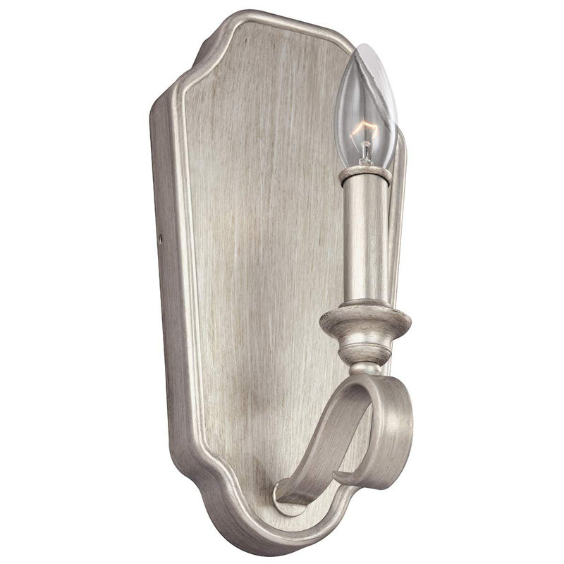 Clearfield Steel Candle Wall Light
