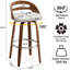 Tabouret de bar pivotant moderne Mahtab-724164599-724164595
