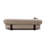 Arden Curved Upholstered Sofa – Modern Deep Seating Couch, Taupe Fabric