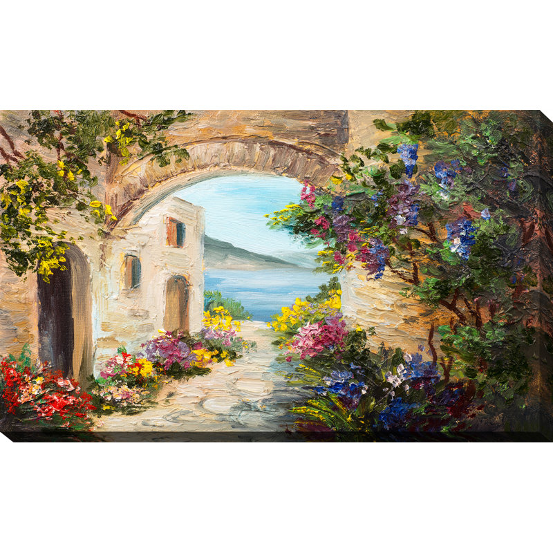 « european vista », reproduction d’art sur toile tendue, H 36 po x l 60 po x P 1,5 po