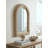 Woven Texture Decorative Arched Mirror