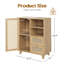 Buffet en rotin avec tablette réglable, buffet avec tiroirs pour le salon, la cuisine, le vestibule-1651423826