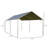 Outsunny 10'x20' Carport Heavy Duty Galvanized Car Canopy with Included Anchor Kit, 3 Reinforced Steel Cables, White-98162872
