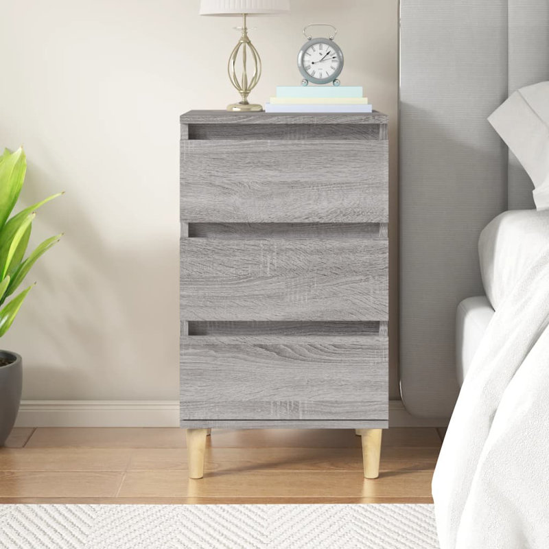 Laci-May 40cm W Bedside Table, Light Grey