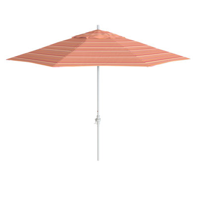 Parasol de patio blanc mat 11 pi.