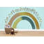 Autocollant mural arc-en-ciel bohème, décoration murale arc-en-ciel neutre, décoration murale pour chambre d'enfant, décoration de salle de jeux, arc-en-ciel Montessori, décoration murale bohème naturelle 420 g-2005649384