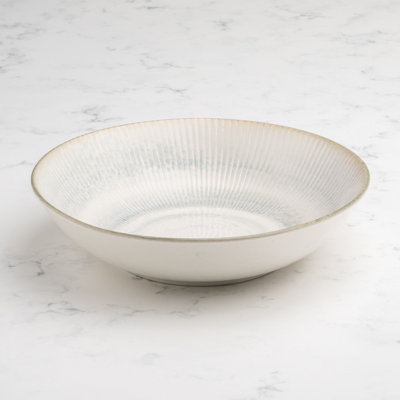 Paros-Shell Aqua Premium Porcelain Vital Coupe Assiette ronde creuse à couscous, 26 cm
