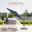 Parasol solaire 11 pi DEL - Ombre et lueur pour la joie extérieure-168668446