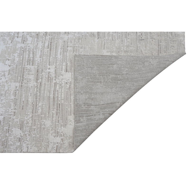 Tapis ivoire et chameau noué à la main de haute qualité, Rectangle de 5 pi x 8 pi