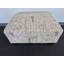 Linen Upholstered Storage Ottoman