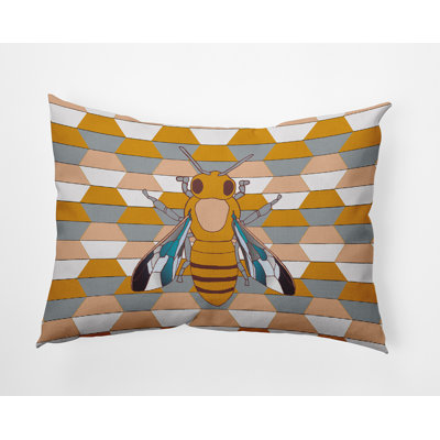  Housse et insert de coussin rectangulaire en polyester pour l'intérieur et l'extérieur