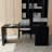 Black Rectangular Solid Wood+Iron desk-934307952