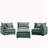 3-Seater Comfy Cloud Couches with Movable Ottoman-1405754213