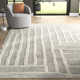 Edwardo Handwoven Wool Beige/Light Gray Area Rug