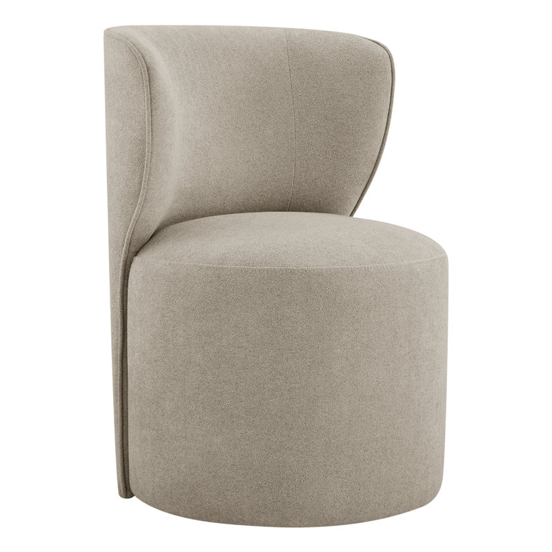 Chaise de salle à manger rembourrée Luckett, Sable élite