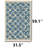 🟦 Blue Pixel Plaid Woven Area Rug