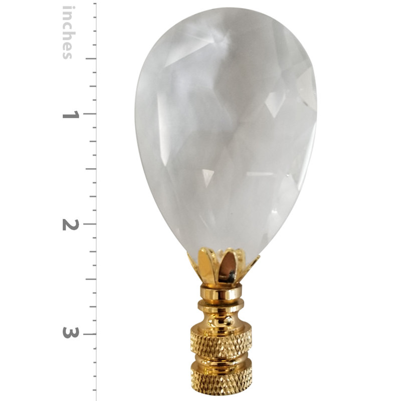 Faîteau lampe en cristal à facettes