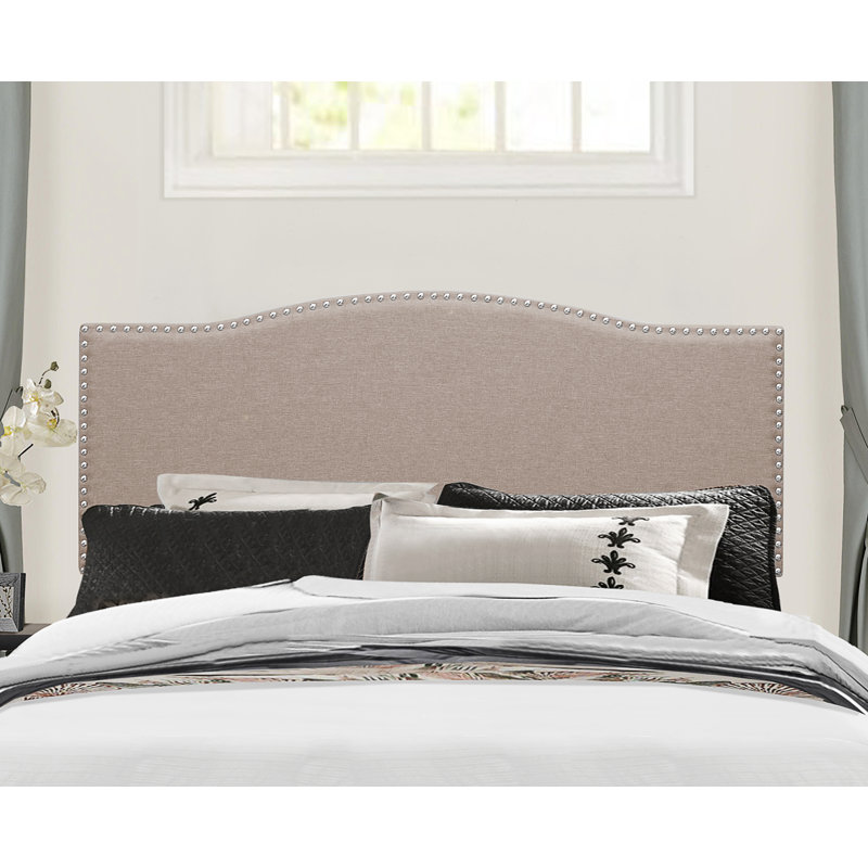 Vyron Upholstered Headboard, Full/Queen, Fog Polyester