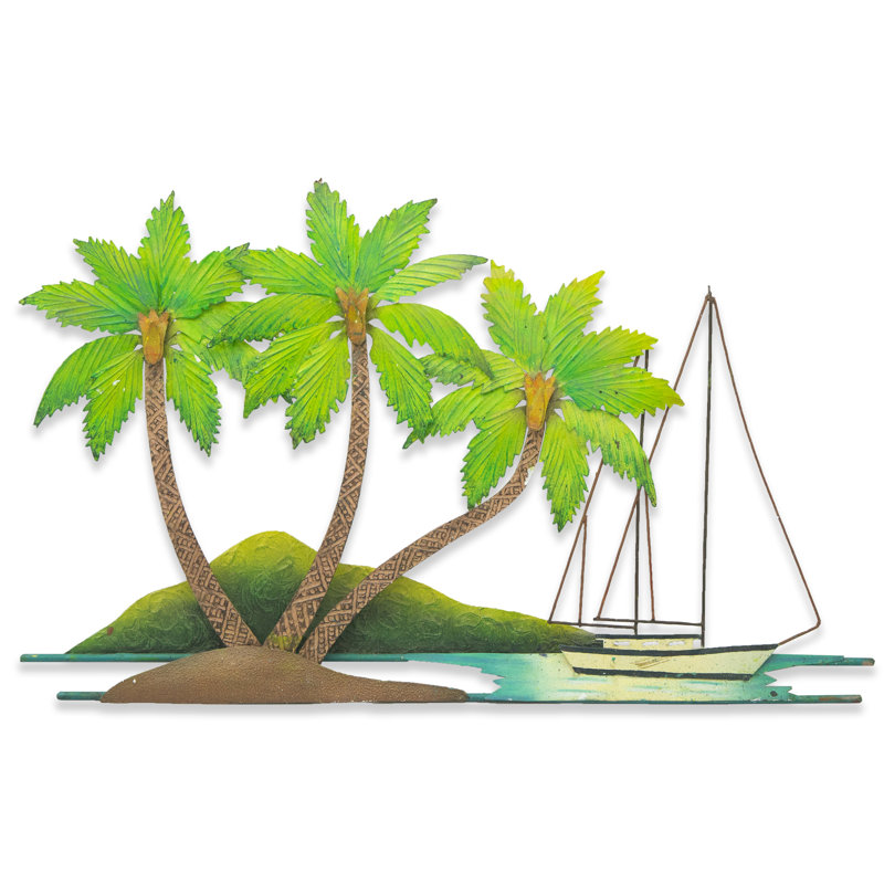 Handmade Coastal Landscape & Nature Wall Decor on Metal