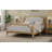 Traditional Style Solid Wood Bed Frame With Upholstered Tufted Headboard,No Box Spring Needed,Full Size, Antique Walnut-771520879-766453538