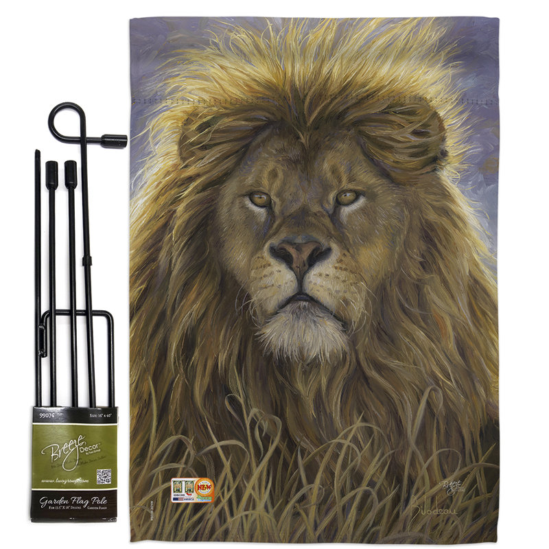Double Sided 18.5'' H x 13'' W Polyester Flag Set