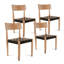 Chaise en cuir véritable Wogina-1589331234