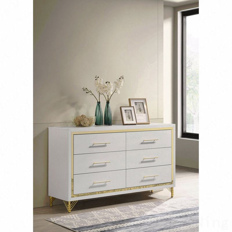 Commode de chambre à 6 tiroirs