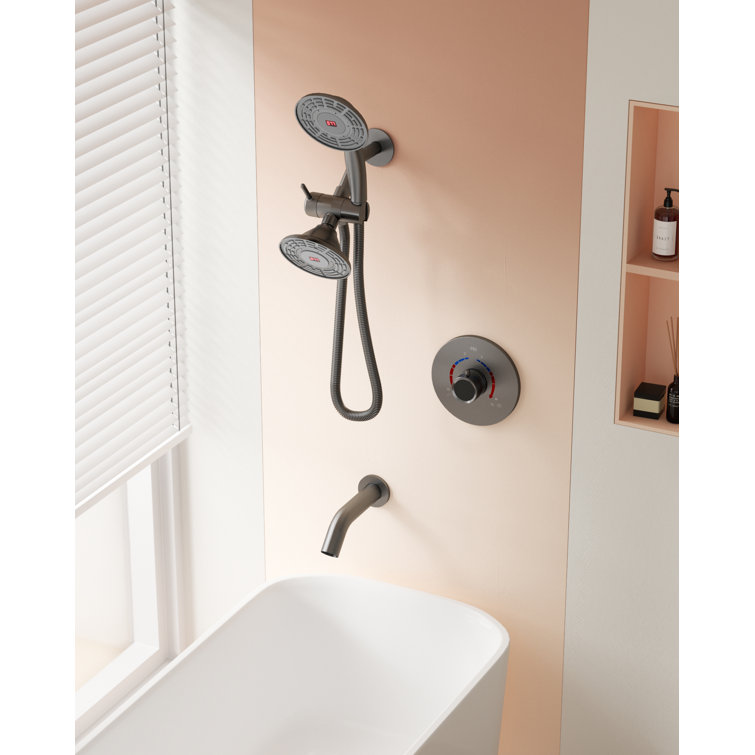 Digital Display Shower Faucet Set with Rough-in Valve