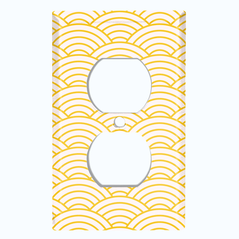 Patterned 1 - Gang Toggle Light Switch Standard Wall Plate