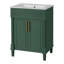 Meuble-lavabo 24 po avec lavabo intégré en céramique, meuble-lavabo à 2 portes et meuble-lavabo simple pour petite et moyenne salle de bain-121018132