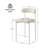Beige Modern Bar Stools Set of 2, 24 Inch Counter Stools with Curved Backrest, Counter Height Bar Stools for Kitchen Island-1366434811-1366434815