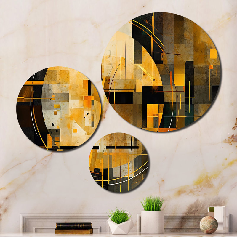 Abstract Wall Decor on Metal