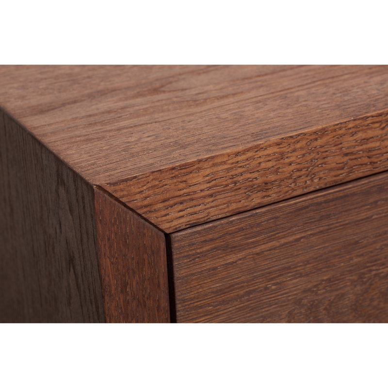 Solid Wood Floating Nightstand with Drawer | Bedroom Scandinavian Furniture, Bedside Table, Walnut