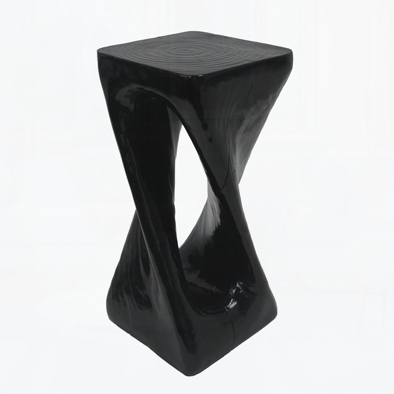 Outdoor Side Table, Black