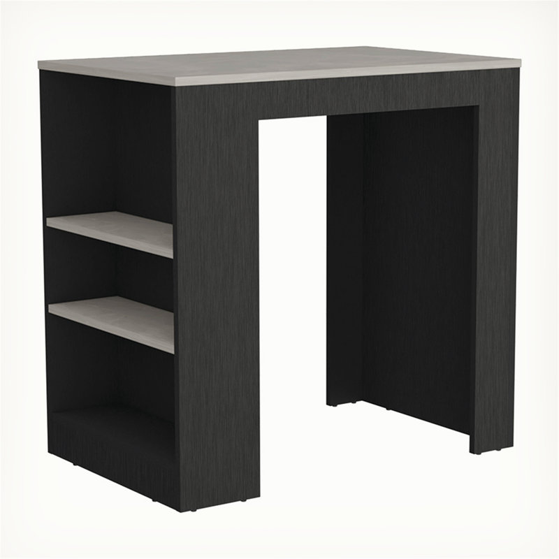 Versatile Compact Kitchen Island with Efficient Storage and Practical Design, Black