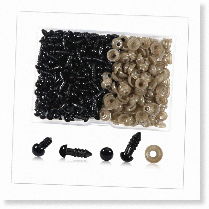150pcs 6mm Plastic Safety Eyes with Washers