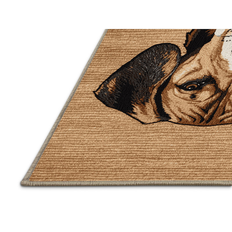  Tapis lavable pour chien Ridgeback, Rectangulaire 2 pi x 3 pi