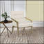 Chaise de salle à manger avec accoudoirs rembourrés en métal 1pc-38556513
