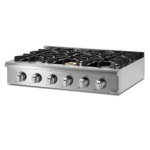 Thor Kitchen 36" Silver Natural Gas 6 Burner Cooktop