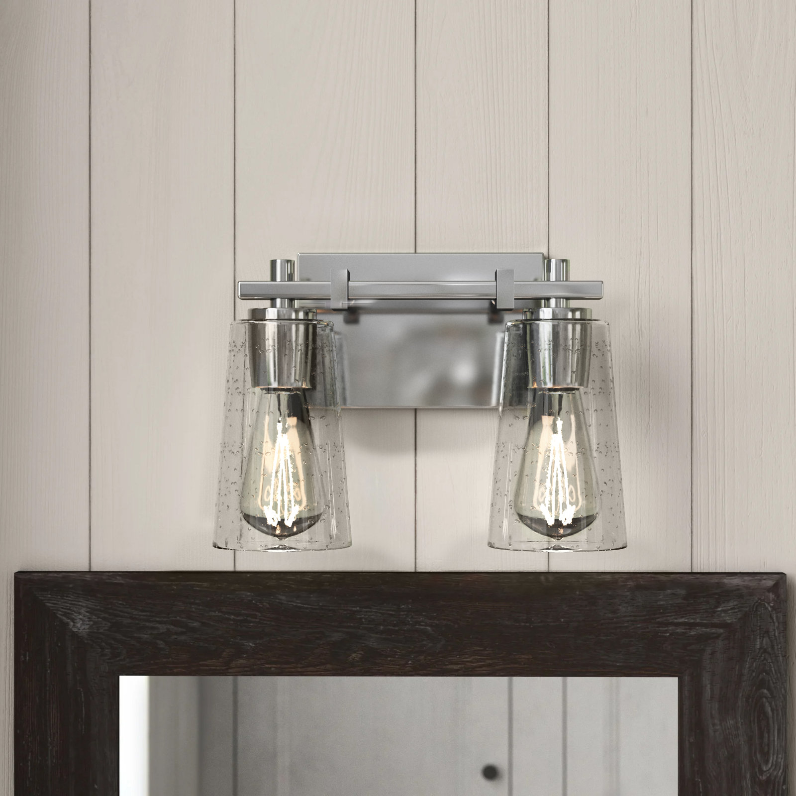 Noland 2-Light Vanity Light, Chrome