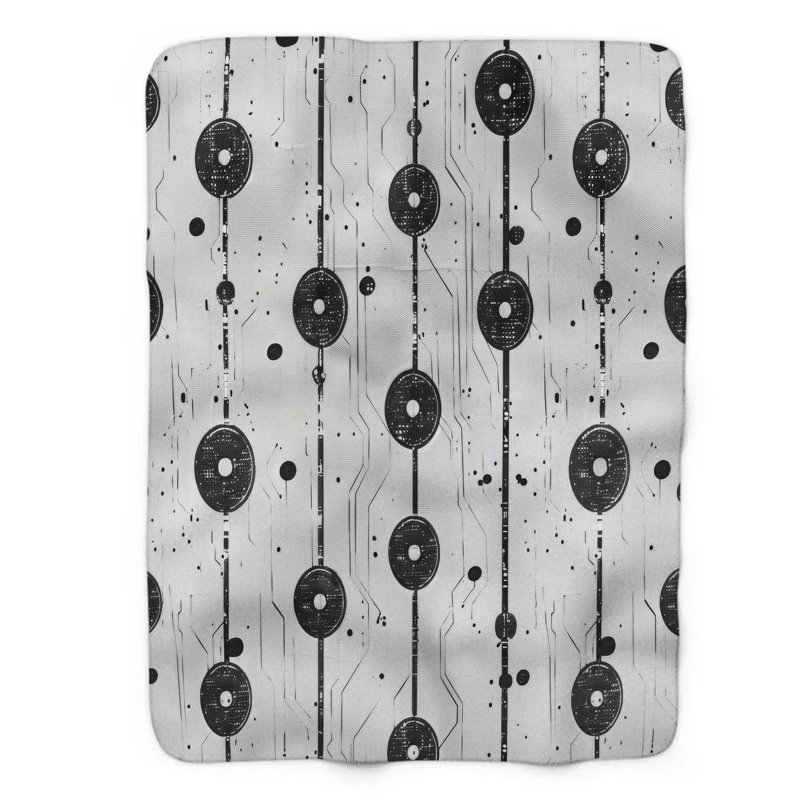 Code Pattern - 1 Piece Premium Blanket, Twin