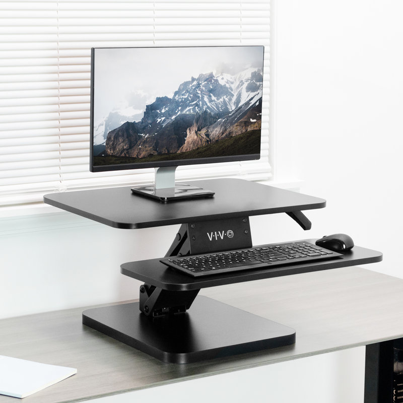 Vivo Black Desk Riser & Reviews | Wayfair