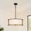 Luminaire suspendu cylindrique à 4 lumières