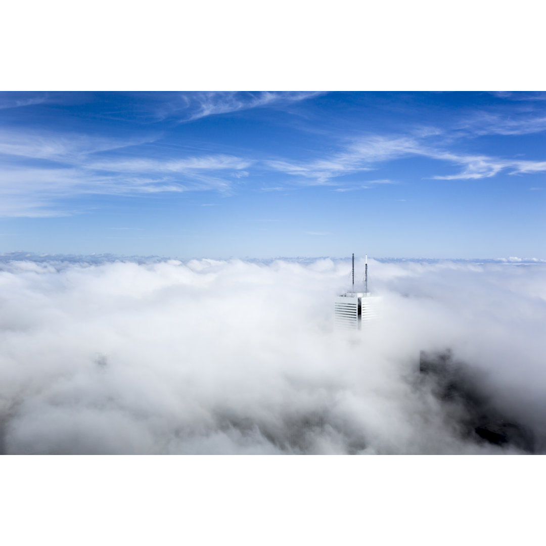 Wolkenkratzer The Clouds In The Sky von Pgiam - No Frame Set auf Leinwand