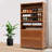 10-layer Rectangular Freestanding Bamboo Shoe Cabinet with Doors-346620189